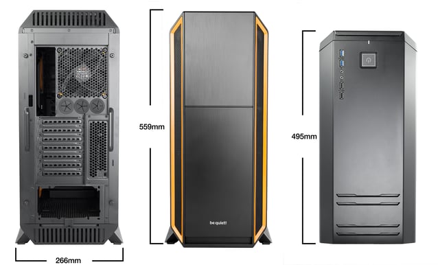 be quiet! Silent Base 800 Svart/Orange
