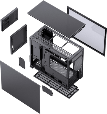 Jonsbo D31 Screen Solid Svart