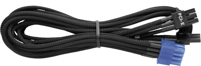 Corsair HX/TXM/CXM sleeved cables, Svart