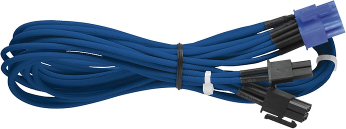 Corsair HX/TXM/CXM sleeved cables, Blå