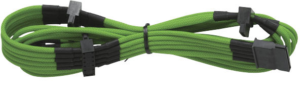 Corsair Sleeved cables, Grön