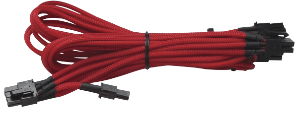 Corsair Sleeved cables, Röd