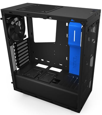 NZXT S340 Svart/Blå