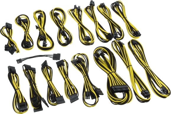 CableMod Corsair-Series AXi/HXi/RM -Svart/Gul