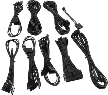 CableMod beQuiet-Series Straight Power -Svart