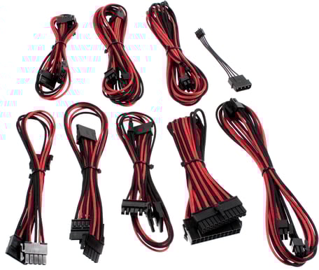 CableMod beQuiet-Series Straight Power -Svart/Röd