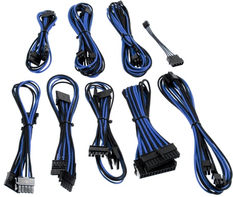 CableMod beQuiet-Series Straight Power -Svart/Blå