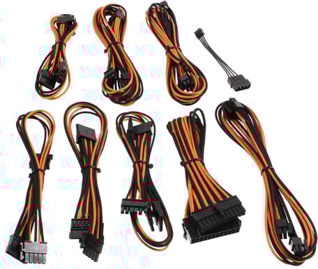 CableMod beQuiet-Series Straight Power -Svart/Orange