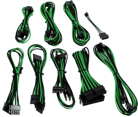 CableMod beQuiet-Series Straight Power -Svart/Grön
