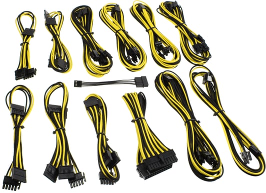 CableMod beQuiet-Series Dark Power Pro -Svart/Gul