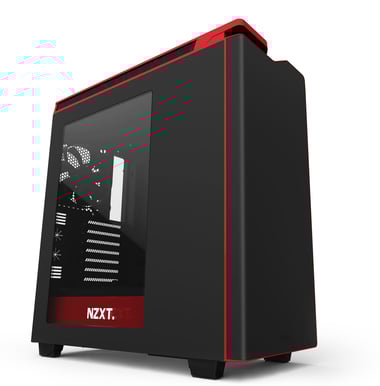 NZXT H440W Silent Ultra New Edition Fönster Svart/Röd