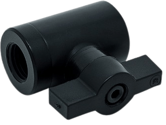EK-AF Ball valve (10mm) G1/4 -Svart