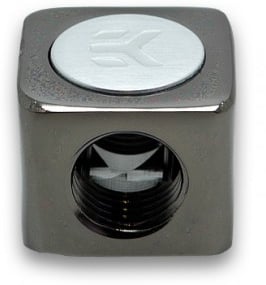 Adapter, EK-AF X-Splitter 4F G1/4 -Svart Nickel