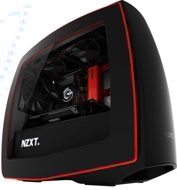 NZXT Manta Svart/Röd Fönster