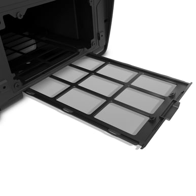 NZXT Manta Svart/Röd Fönster