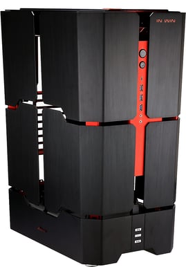 InWin H-Tower Svart/Röd ROG-certified - Inet.se