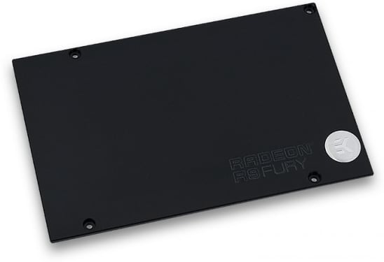 EK-FC R9 Nano Backplate -Svart