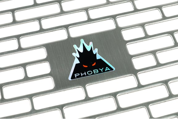 Phobya radiator grill, quad (480) Bricky -Silver