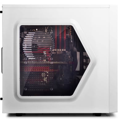 Deepcool Tesseract Vit/Svart med Blå LED