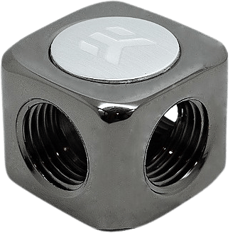 EK-AF T-Splitter 3F G1/4 -Black Nickel