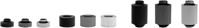 EK-Quantum Torque Extender Static MM 28 - Black Nickel