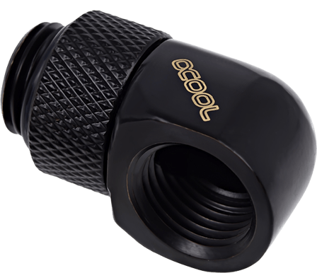 Alphacool Eiszapfen 90° Roterbar Hane-hona Svart