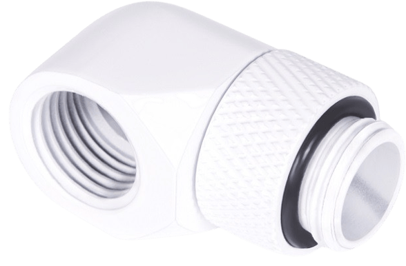 Alphacool Eiszapfen 90° Roterbar Hane-hona Vit