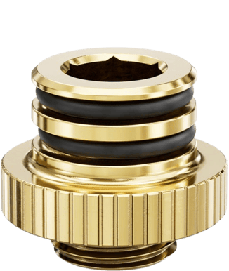 EK-Quantum Torque Push-In Adapter M 7 - Gold