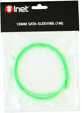 Inet 10mm sleeve 1m, UV Grön