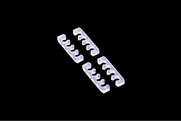 Alphacool Eiskamm X4 Flat 3mm Clear 4st