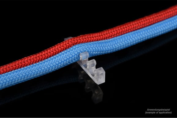 Alphacool Eiskamm X4 Flat 3mm Clear 4st