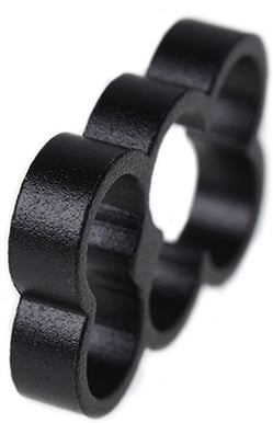 Alphacool Eiskamm Alu X6 4mm Svart 4st