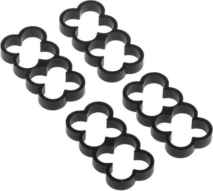 Alphacool Eiskamm Alu X8 4mm Svart 4st