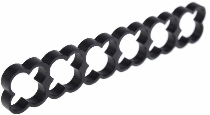 Alphacool Eiskamm Alu X24 4mm Svart 2st