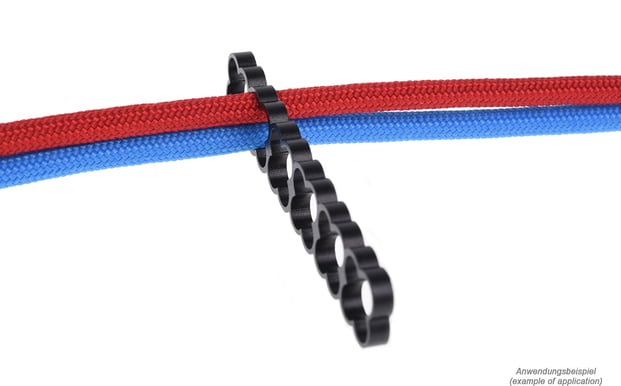 Alphacool Eiskamm Alu X24 4mm Svart 2st