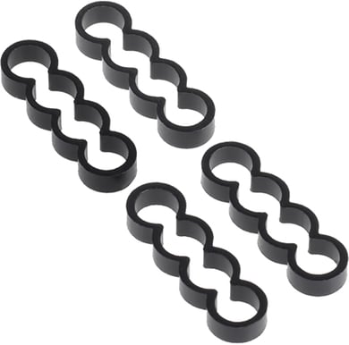 Alphacool Eiskamm Alu X4 Flat 4mm Svart 4st