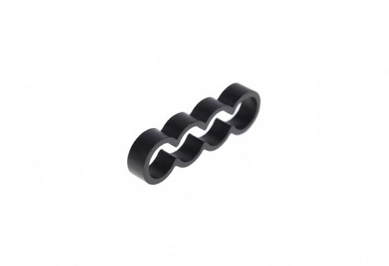 Alphacool Eiskamm Alu X4 Flat 4mm Svart 4st
