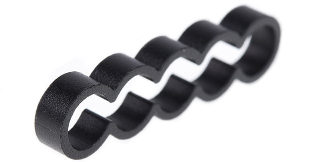 Alphacool Eiskamm Alu X5 Flat 4mm Svart 4st