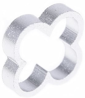 Alphacool Eiskamm Alu X4 4mm Silver 4st
