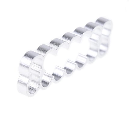 Alphacool Eiskamm Alu X14 4mm Silver 4st