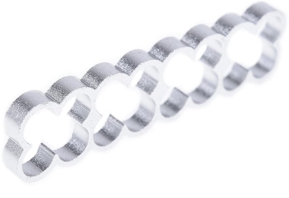 Alphacool Eiskamm Alu X16 4mm Silver 4st