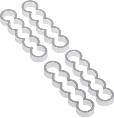 Alphacool Eiskamm Alu X5 Flat 4mm Silver 4st