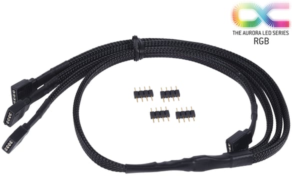 Alphacool RGB 4-pin Y-kabel 1-till-3 60cm