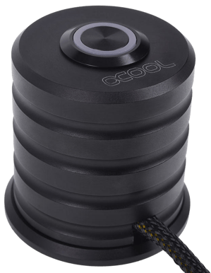 Alphacool Powerbutton 19mm Deep Black