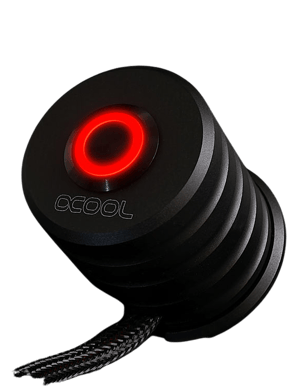 Alphacool Powerbutton 19mm Deep Black