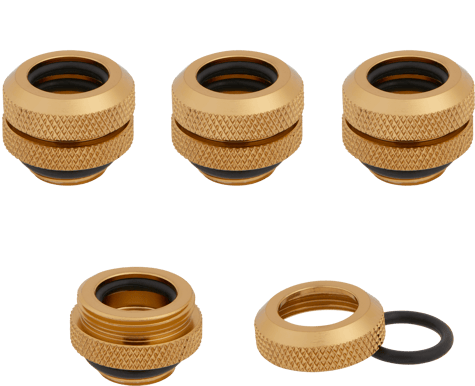 Corsair Hydro X Series XF Hardline 12mm 4-pack - Guld