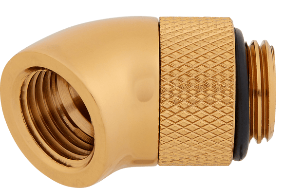 Corsair Hydro X Series XF 45° Rotary Adapter 2-pack - Guld