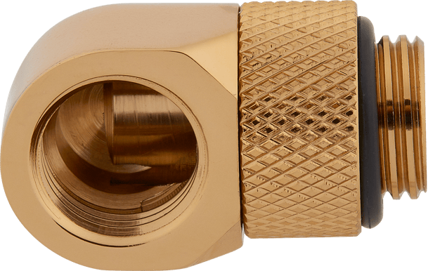 Corsair Hydro X Series XF 90° Rotary Adapter 2-pack - Guld