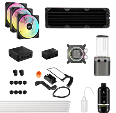 Corsair Hydro X Series iCUE LINK XH405i Kit Svart