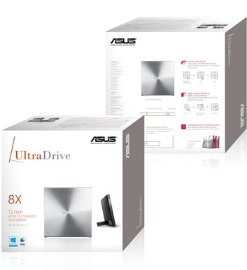 ASUS Extern DVD-brännare Silver DVD±RW Slim